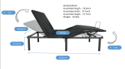 Adjustable Bed Base - Motorized Head and Foot Incline - Quick and Easy Assembly