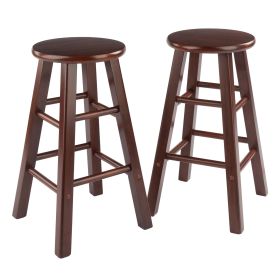 Element Counter Stools; 2-Pc Set; Walnut