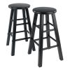 Element Counter Stools; 2-Pc Set; Black