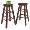 Element Counter Stools; 2-Pc Set; Walnut