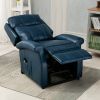 Landis Navy Blue Traditional Lift Chair