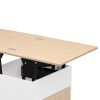 Modern Multi-functional Coffee Table Extendable with Storage & Lift Top in Oak