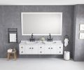 LED Bathroom Mirror 72"x 48 " with Front and Backlight, Large Dimmable Wall Mirrors with Anti-Fog, Shatter-Proof, Memory, 3 Colors, LED Vanity Mirror