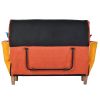 Small Space Colorful Sleeper Sofa;  Solid Wood Legs