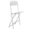 5-Pack Lightweight Plastic Folding Chair;  Double Braced;  400-Pound Capacity;  Indoor Outdoor