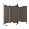 4-Panel Room Divider Anthracite 136.2"x70.9" Fabric