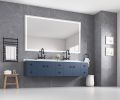 LED Bathroom Mirror 72"x 48 " with Front and Backlight, Large Dimmable Wall Mirrors with Anti-Fog, Shatter-Proof, Memory, 3 Colors, LED Vanity Mirror