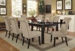 Dining Room Furniture Contemporary Rustic Style Beige Fabric Upholstered Tufted Set of 2 Chairs Kitchen Breakfast