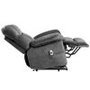 39.4" Wide Oversize Big Man Modern Velvet Power Lift Assist Recliner With Heating and Massage