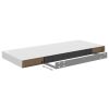 Floating Wall Shelves 2 pcs White 23.6"x9.3"x1.5" MDF