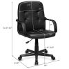 Ergonomic Office Chair with 360-degree Wheels