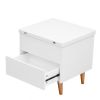 Modern Multi-functional Coffee Table Extendable with Storage & Lift Top in White