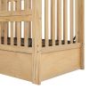 Crib with Drawers and 3 Height Options, Natural