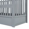 Crib with Drawers and 3 Height Options, Gray