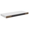 Floating Wall Shelves 2 pcs White 23.6"x9.3"x1.5" MDF