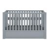 Crib with Drawers and 3 Height Options, Gray