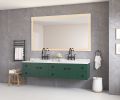 LED Bathroom Mirror 84 "x 48" with Front and Backlight, Large Dimmable Wall Mirrors with Anti-Fog, Shatter-Proof, Memory, 3 Colors, LED Vanity Mirror