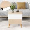 Modern Multi-functional Coffee Table Extendable with Storage & Lift Top in Oak