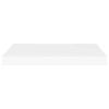 Floating Wall Shelves 2 pcs White 23.6"x9.3"x1.5" MDF