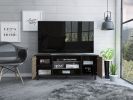 Cannon 3-Shelf 2-Door TV Stand Carbon Espresso