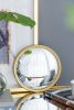 D11" Gold Round Mirror, Circle Mirror with Iron Frame for Living Room Bedroom Vanity Entryway Hallway