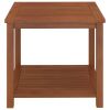 Side Table Solid Acacia Wood 17.7"x17.7"x17.7"