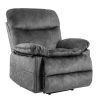 39.4" Wide Oversize Big Man Modern Velvet Power Lift Assist Recliner With Heating and Massage