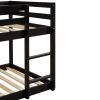 Twin over Twin Floor Bunk Bed,Espresso(Old Sku:W50430321)