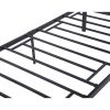 Metal and Wood Bed Frame with Headboard and Footboard ; Twin Size Platform Bed ; Easy to Assemble(BLACK)