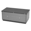 Modern Gray Multi-functional Rectangle Lift-top Coffee Table Extendable with Storage