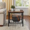 3 in 1 Coffee Table, Living Room Table with Open Storage, Coffee Table Set of 3 for Home, Office, Rustic Brown