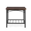 3 in 1 Coffee Table, Living Room Table with Open Storage, Coffee Table Set of 3 for Home, Office, Rustic Brown