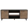 Cannon 3-Shelf 2-Door TV Stand Carbon Espresso