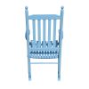 wooden porch rocker chair blue