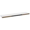 Floating Wall Shelves 2 pcs White 47.2"x9.3"x1.5" MDF