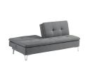 Modern Home 1pc Sofa Bed Fabric Upholstered Gray Color Tufted Seat Back Living Room Furniture