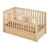 Crib with Drawers and 3 Height Options, Natural