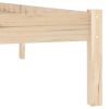 Bed Frame 59.8"x79.9" Solid Wood Pine Queen