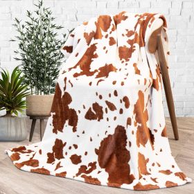 Cow Print Blanket Flannel Blanket (Option: 1style-70 × 100cm)