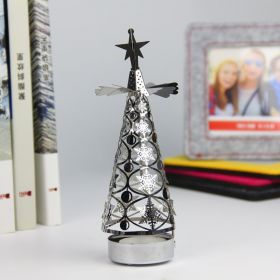 Creative Christmas Gift Aromatherapy Cone (Option: Silver Snowflake Iron Cup)