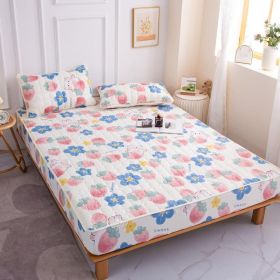 Cotton Covered Anti Slip Cartoon Bedspread (Option: Strawberry Rabbit-120x200cm)