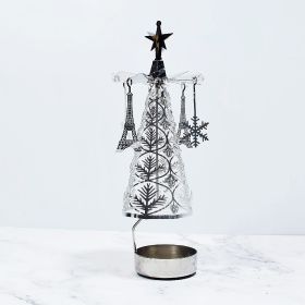 Creative Christmas Gift Aromatherapy Cone (Option: Silver Pine Ornaments Iron Cup)