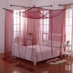 Household Mosquito Net Single Double Bed Free Installation Encryption Net Universal Simple Dormitory Bed Up And Down Dark Green Mosquito Net (Option: Coffee-1.5m)