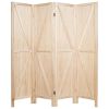 4 Panels Folding Wooden Room Divider