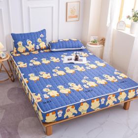 Cotton Covered Anti Slip Cartoon Bedspread (Option: Queuing duck-120x200cm)