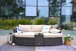 Direct Wicker 4-PC Outdoor Wicker Patio Furniture Sofa Luxury Comfort Wicker Sofa