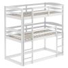 Twin over Twin over Twin Triple Bunk Bed,Gray