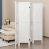 4 Panels Folding Wooden Room Divider