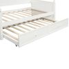 Twin Size Wood Daybed with Twin Size Trundle