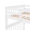 Stairway Twin-Over-Twin Bunk Bed with Storage and Guard Rail for Bedroom, Dorm